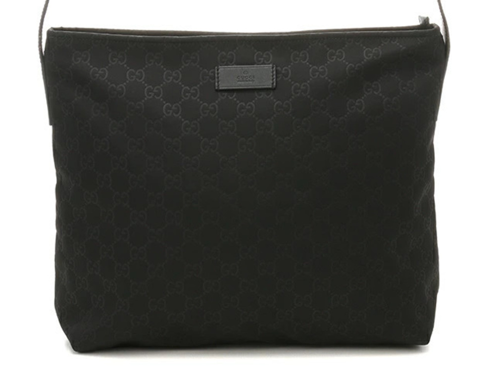Gucci shoulder bag GG leather black